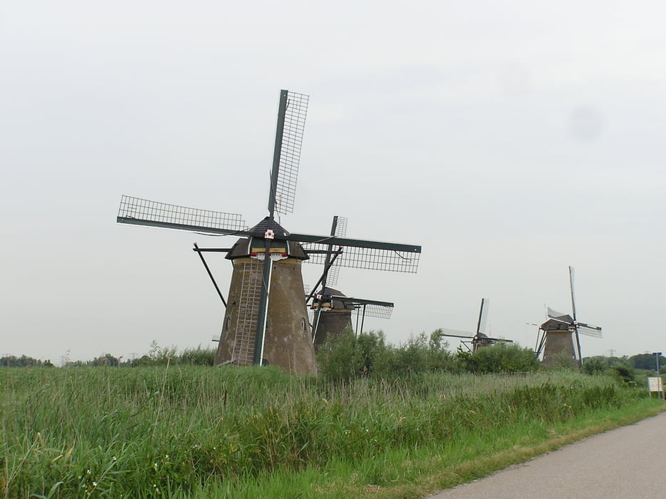 Nizozemí: Alblasserdam - mlýny - Gouda a přes Schoonhoven zpět