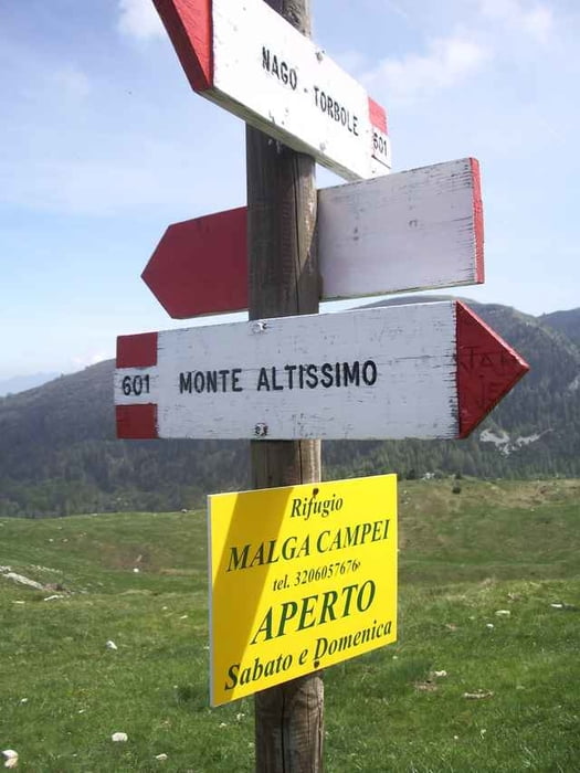 Torbole/Riva - Mt. Altissimo - Navene - Torbole