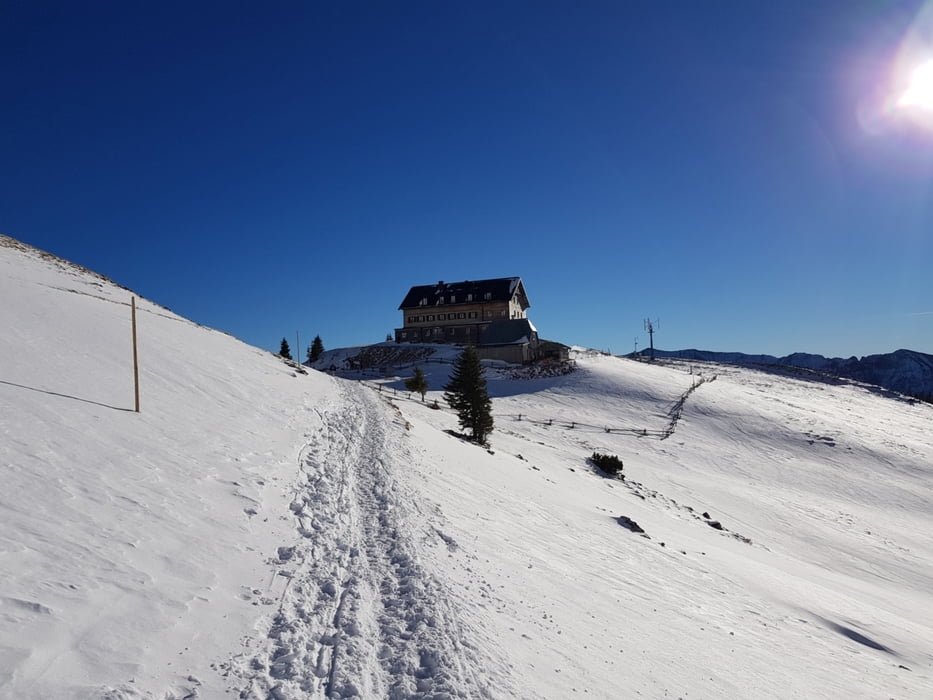 Weihnachten 2018 - Rotwandhaus - mit Schneeschuh