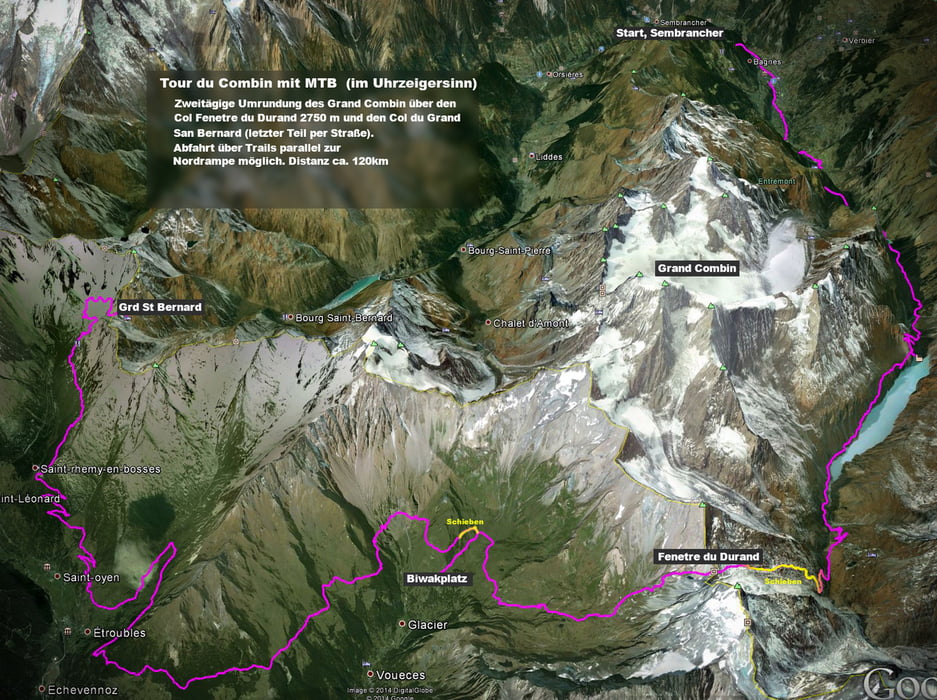 Tour du Combin mit dem MTB