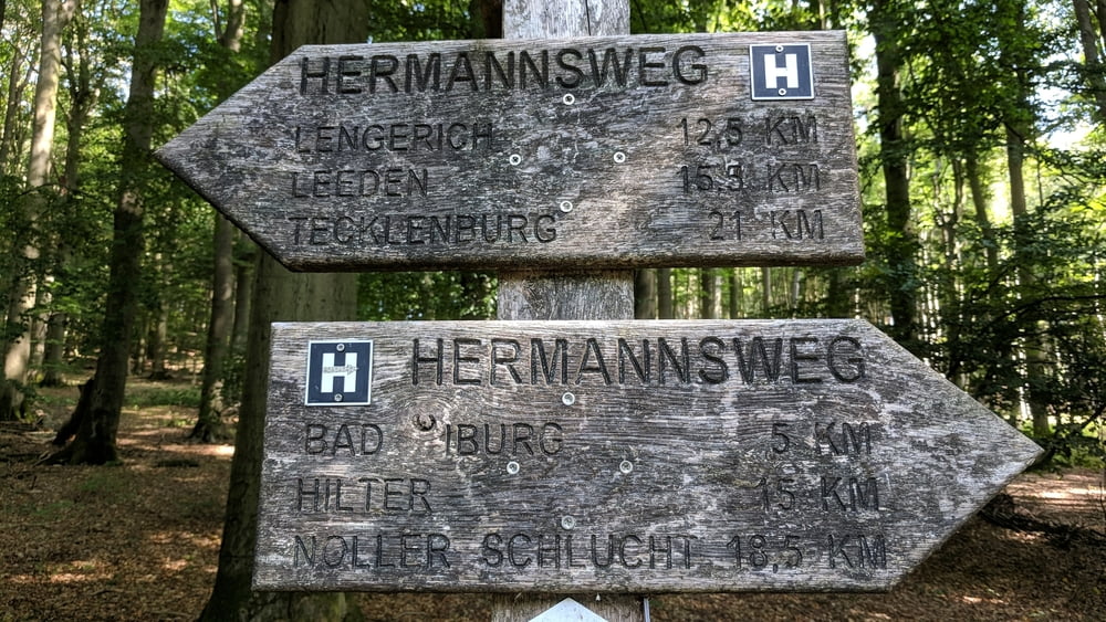 Auf dem Hermannsweg von Lienen nach Tecklenburg