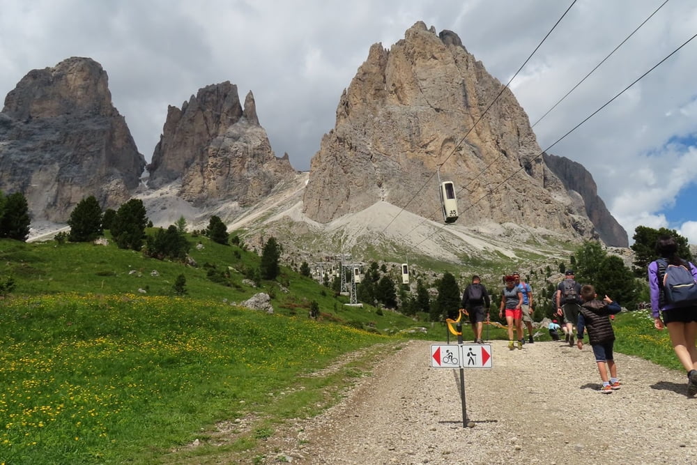 Trail am Langkofel und Plattkofel