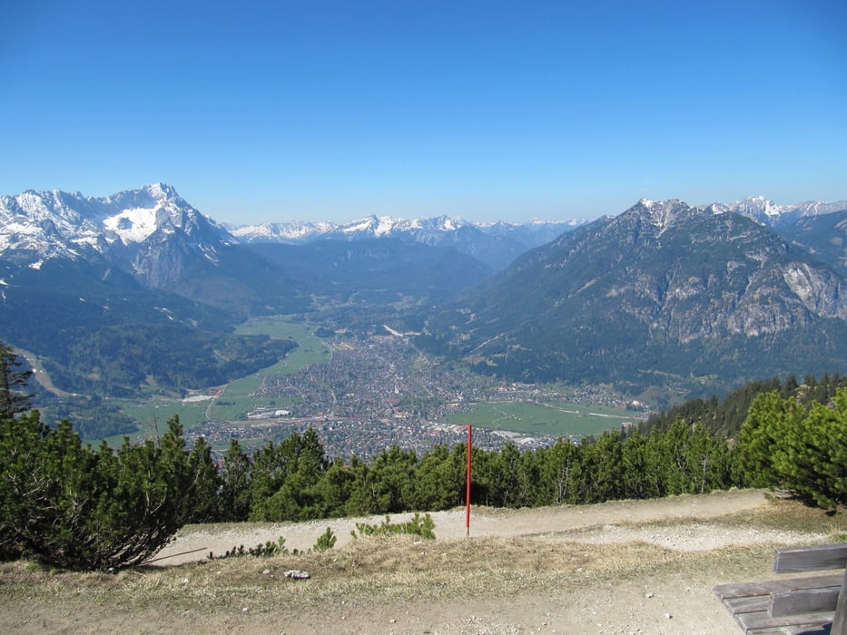 Wank 1780 m von Garmisch
