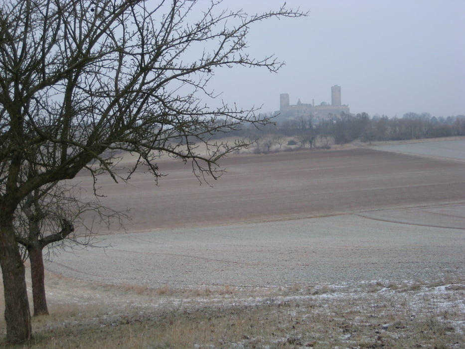 Münzenburg bei Schnee und Eis