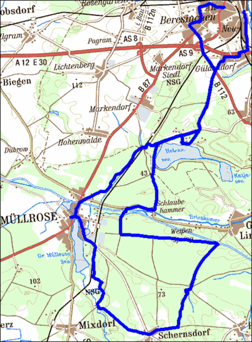 077) Zum Rotfließ-See bei Schernsdorf
