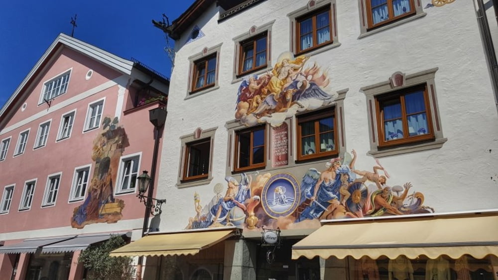 in der Ludwigstraße in Partenkirchen