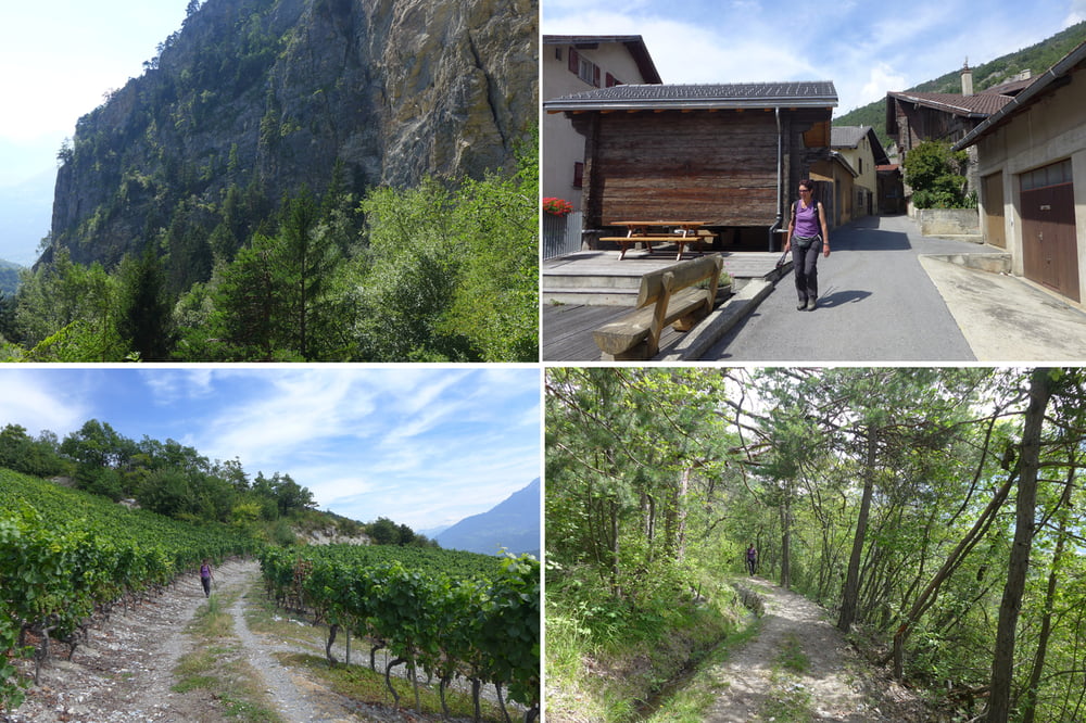 an den Varner Leitern _ Varen - Weinberge _ Bisse