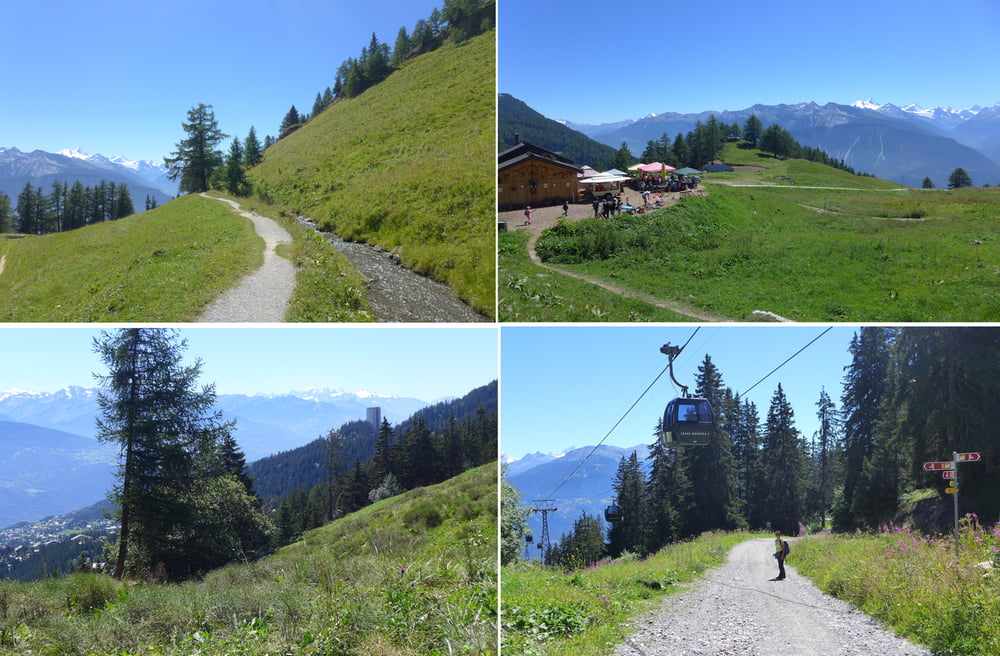 kurz vor Montana entlang der Bisse de Tsittoret vorbei an Cave Du Sex