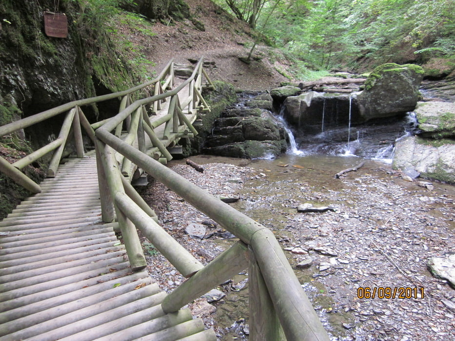 durch die Ehrbachklamm im Hunsrück