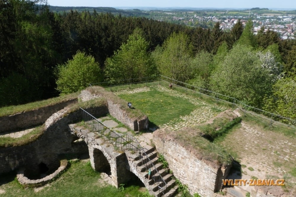 Zřícenina hradu Orlík na Vysočině