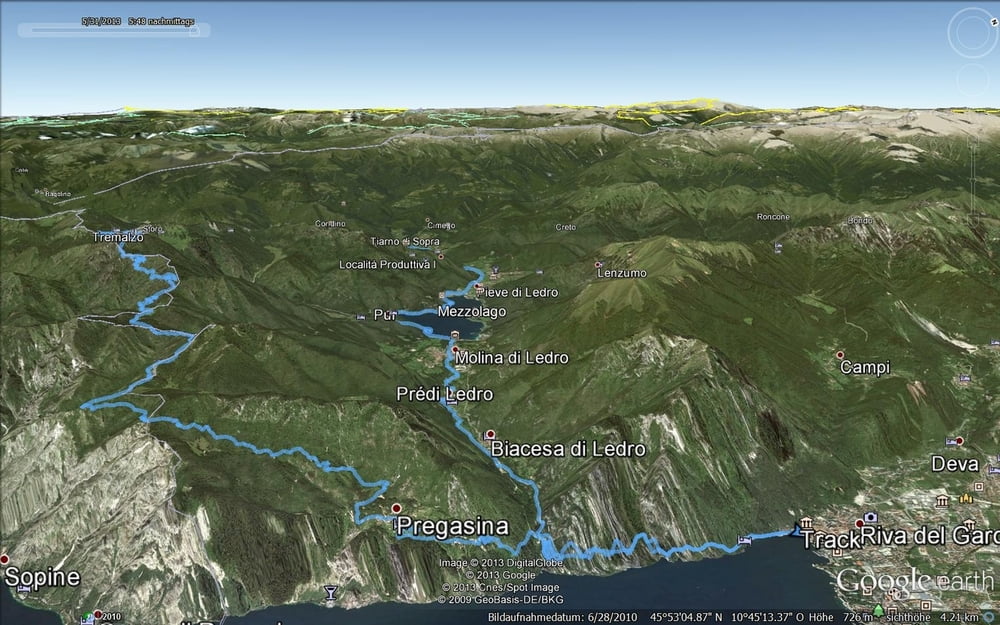 Riva - Laga di Ledro - Tremalzo - Passo Rocchetta - Sent. 422 - Riva