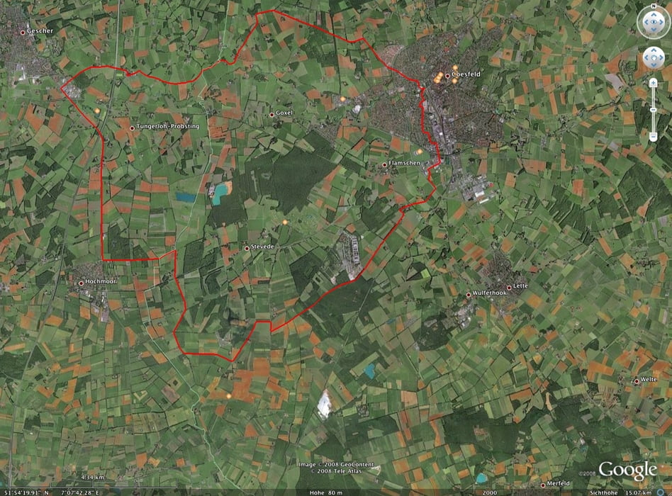 34km COE-Sirksfeld-Gescher-Hochmoor-Flamschen-COE