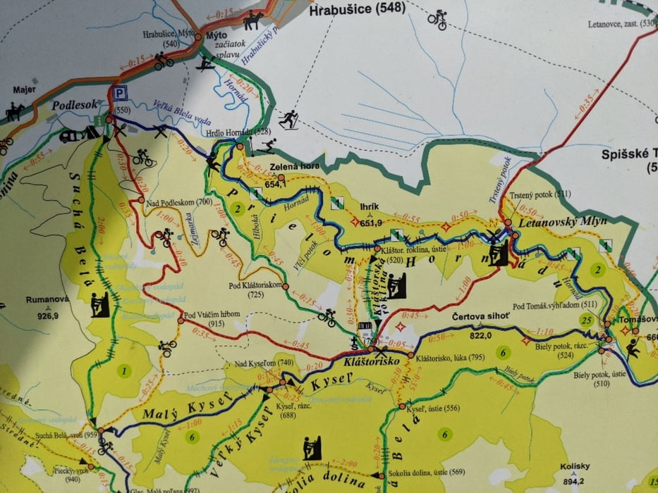 Schlucht Prielom Hornadu ab Podlesok