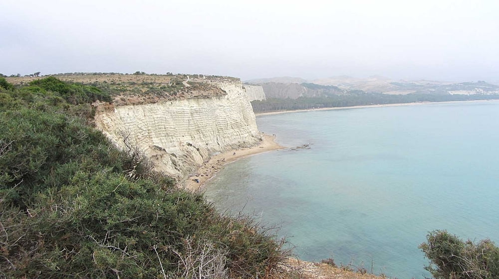 Die Steilküste bei Eraclea Minoa  (Sizilien)