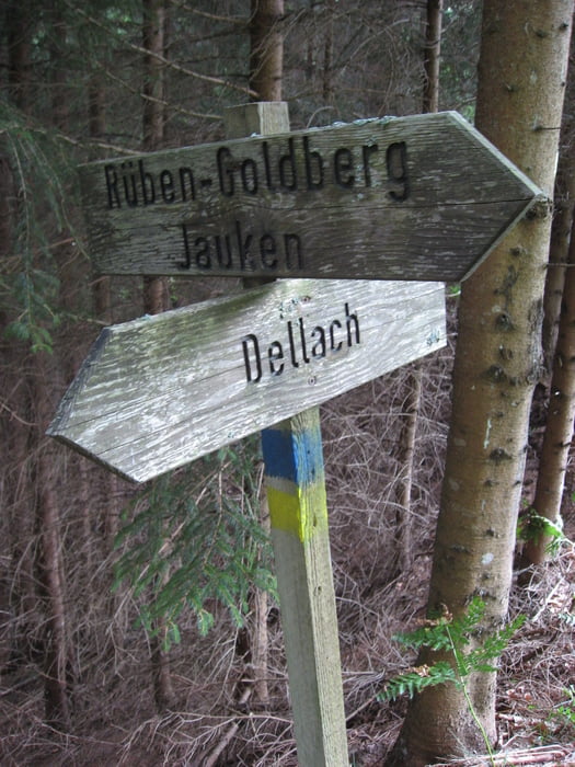 Grafendorf - Lenzhof - Wieserberg - Knaller - Goldberg - Rüben - Dellach - Wieserberg