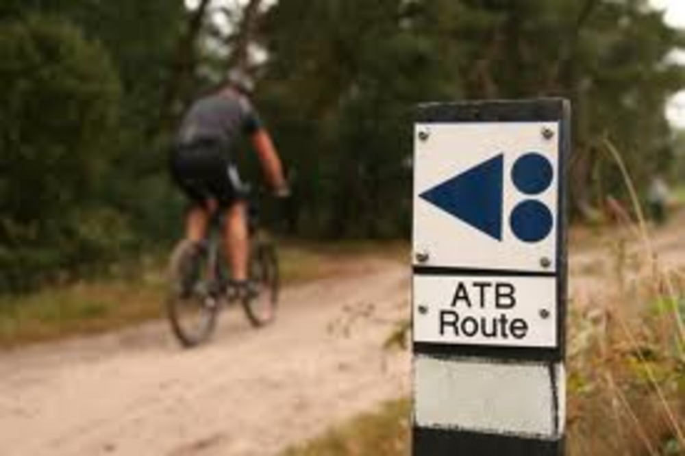 Blauwe en Zwarte atb route 