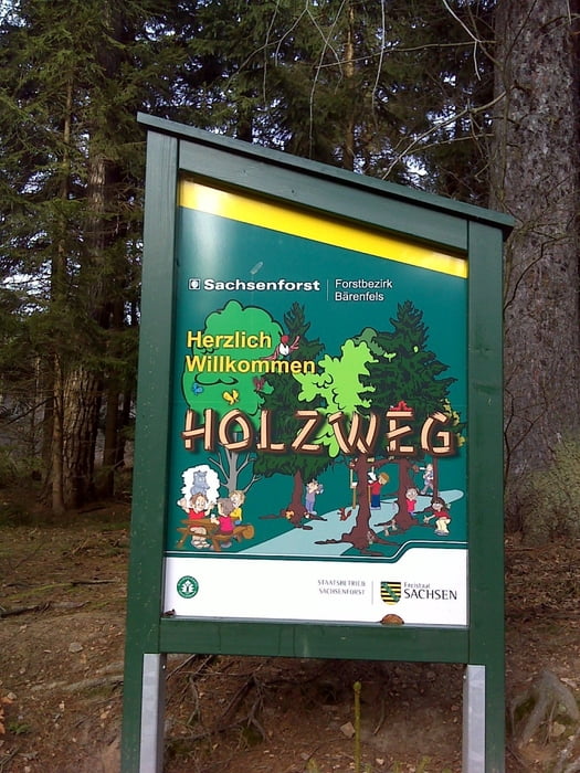 Holzweg, Sinnes- und Abenteuerpfad - Walderlebnis von Grillenburg