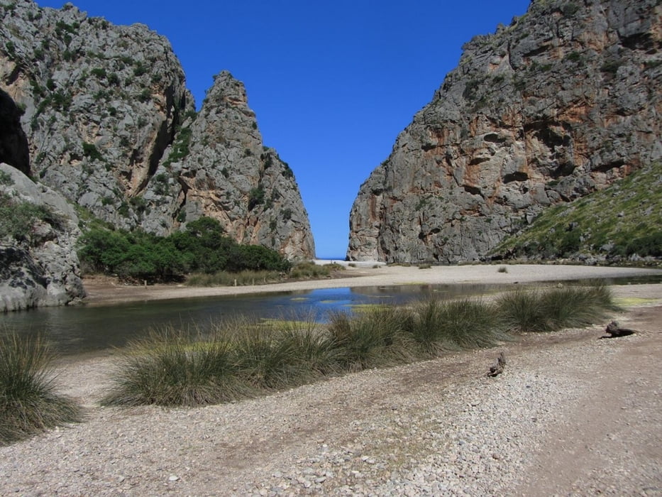 Torrent de Pareis bergauf!