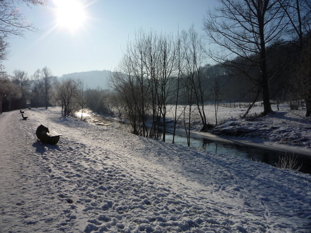 Winterwanderung an der Wied