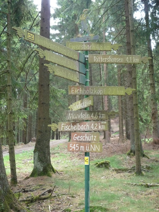 Vom Roßbachtal über den Briefträgerpfad zum Jagdberg