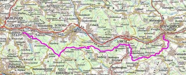 Weinstadt-Schurwald-Gmünd