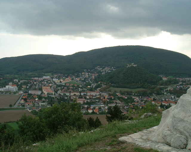 Hainburg an ruine Schlossberg from Braunsberg