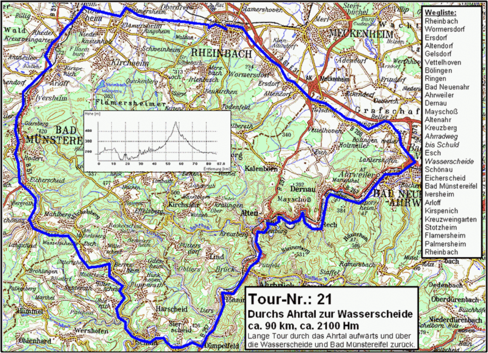 RSC Rheinbach Tour 021 - Durchs Ahrtal zur Wasserscheide