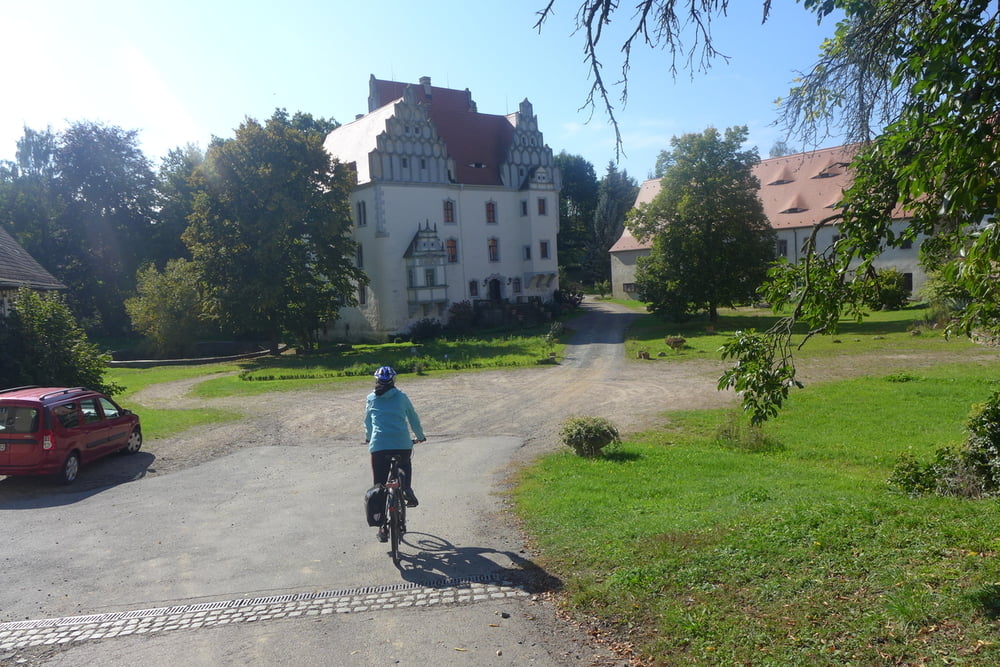 Meditative Tour gen Schloss Heynitz von FG aus