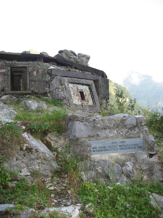 Plöckenpass - MG-Nase - Kleiner Pal (1. WW Freilichtmuseum)
