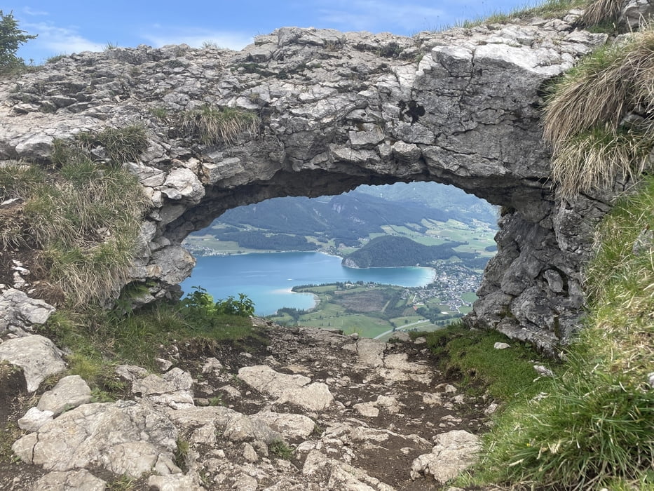 Bleckwand über dem Wolfgangsee, Bike/Hike-Tour