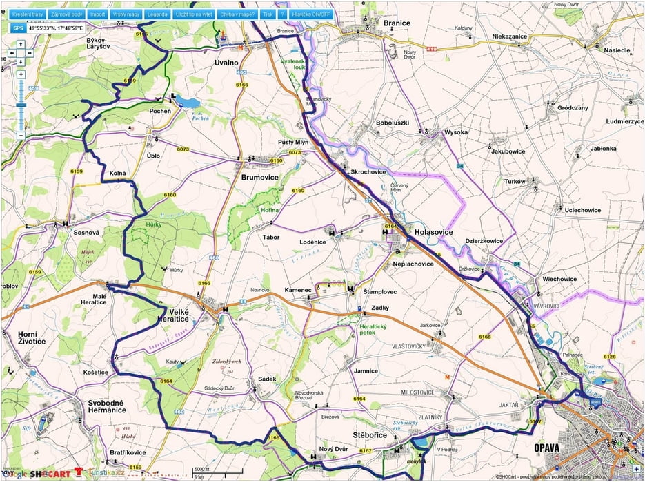 Velikonoce Opava-Košetice-Kolná-Býkov-Červený Dvůr-Opava