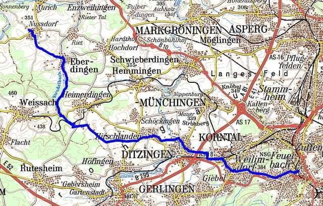 Nussdorf-Heimerdingen-Ditzingen-Feuerbach