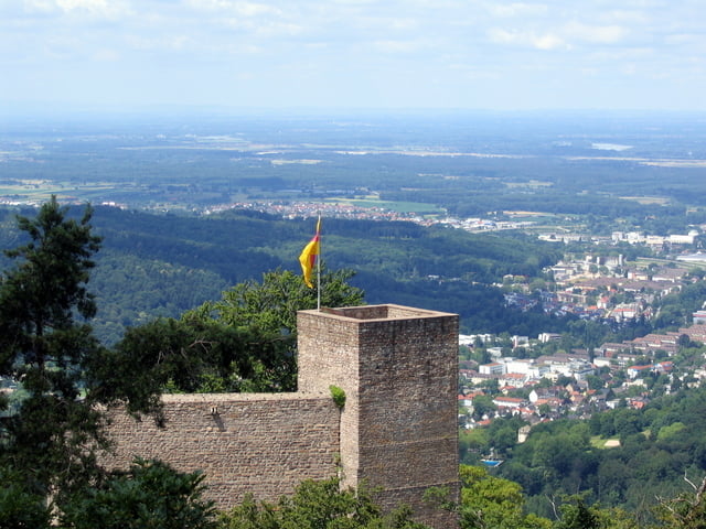 Altes Schloß Baden-Baden Ebersteinburg Ruine Alt Eberstein und zurück
