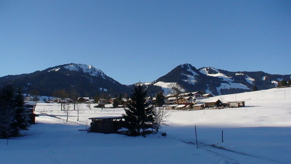 Schneeschuhwandern Allgäu: Langenwang-Oberdorf-Niederdorf