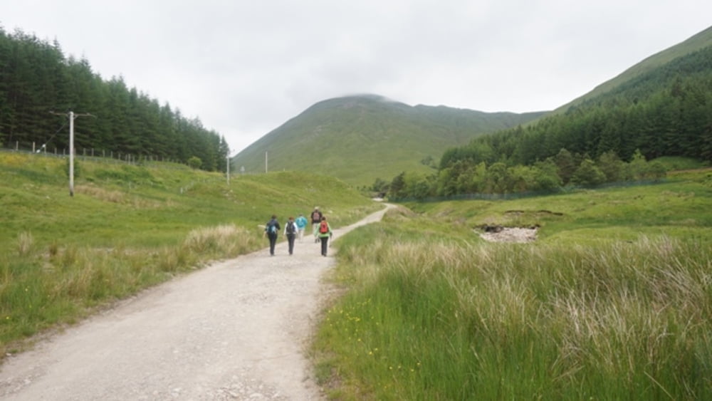 West Highland Way über das Moor nach Kingshouse