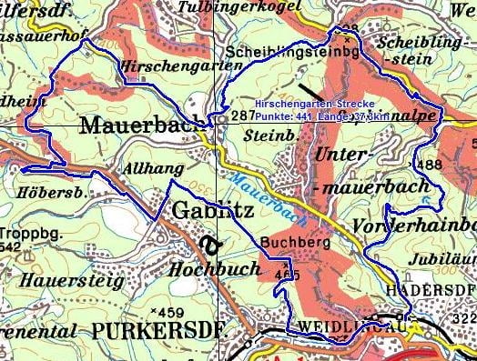Hirschengarten-Strecke