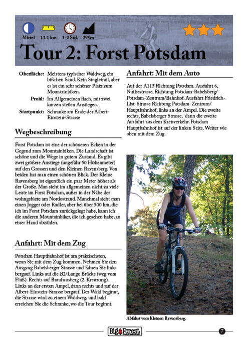 Forst Potsdam Mountainbike Tour