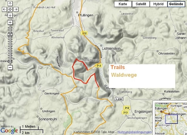 Reutlingen Pfullinger Berg Nebelhöhle Bärenhöhle Unterhausen