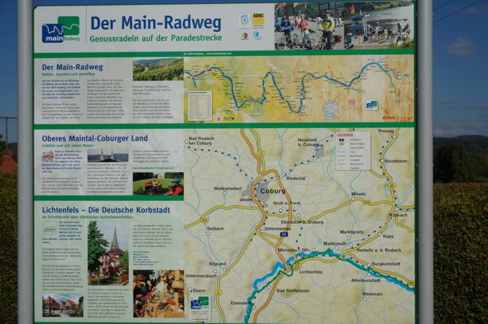 Mainradweg: Von Bayreuth nach Aschaffenburg