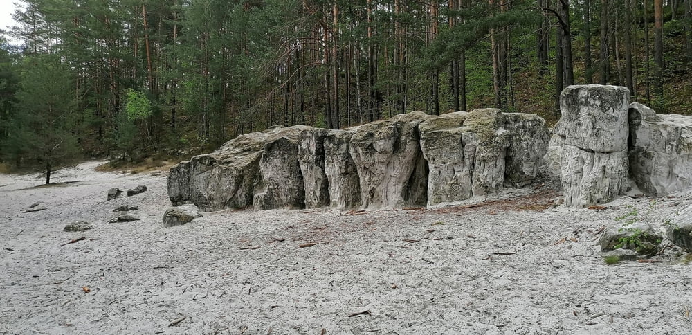 373. Hohenbocka, Lausitz, Glasfelsen + Aussichtsturm in der BuckSche Schweiz + diverse Bergbau See'n