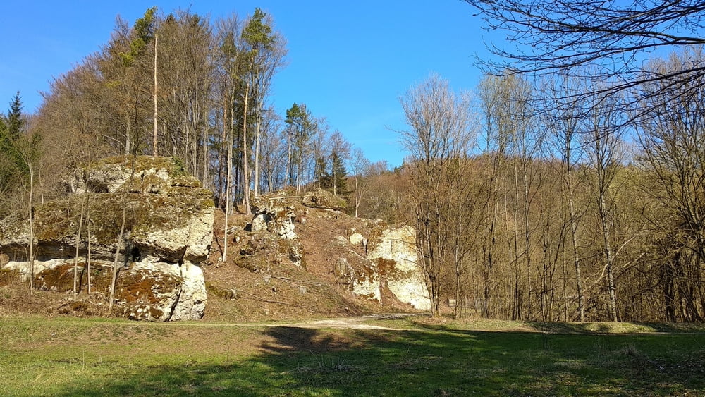Wandern Franken: Obertrubach im Vorfrühling