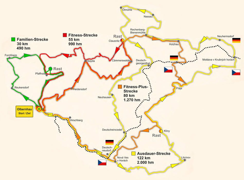 Olbernhauer Radtour 2014 Fitness 55km