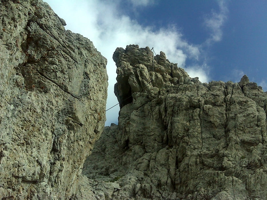 Panorama klettersteig Dolomitok