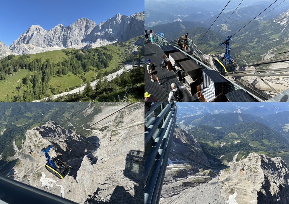 Dachstein von unten und oben