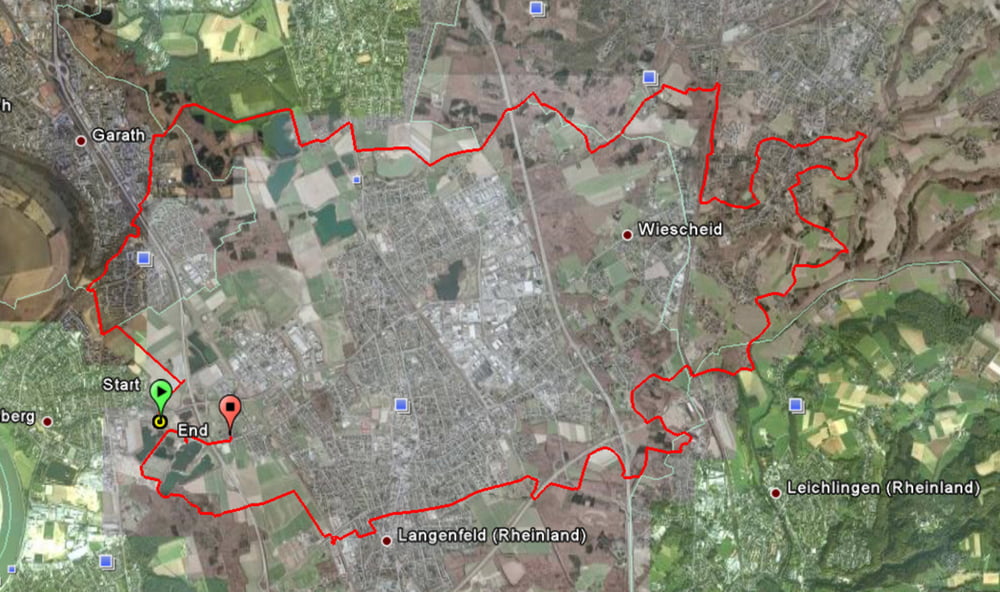 Abendliche Tour L´feld -Solingen und Retour