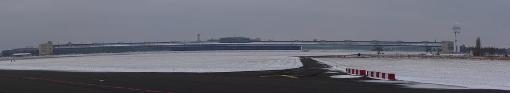 Bei Eis und Schnee auf dem Tempelhofer Feld