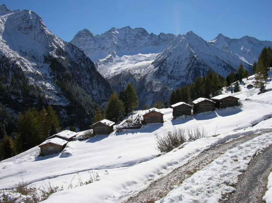 Schneewanderung  Höhenweg nach Rein