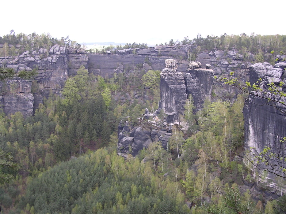 Sächsische Schweiz - Rotkelchen Stiege - untere Affensteine
