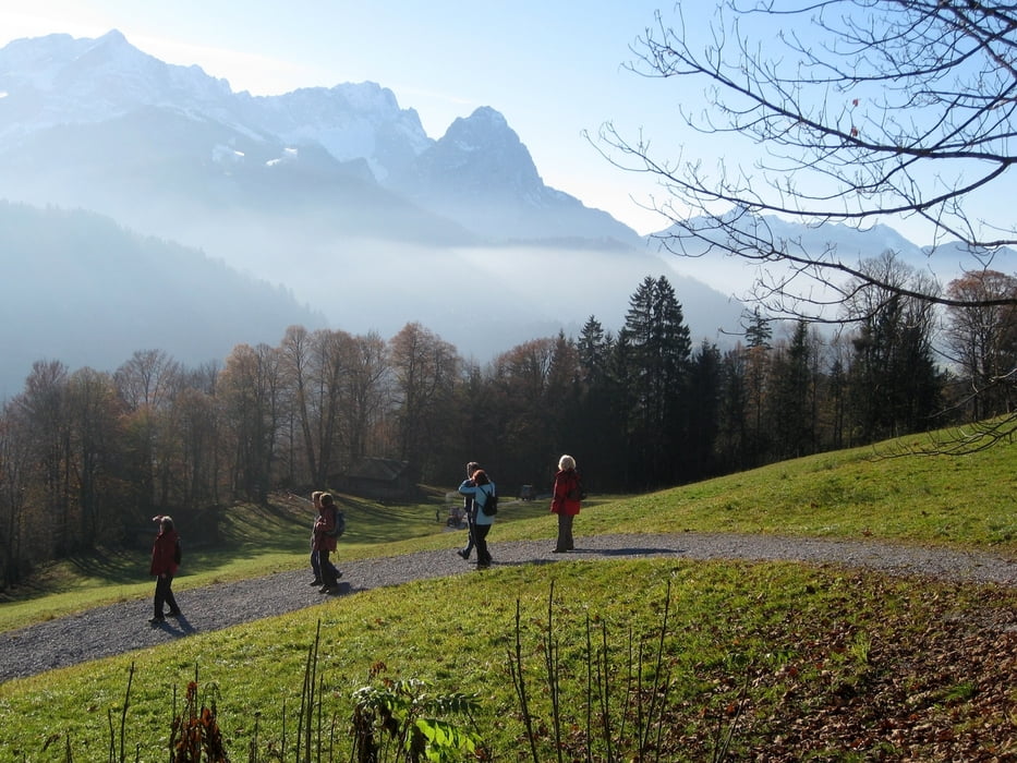 Von Klais am Wank entlang nach Garmisch-Partenkirchen