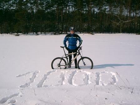 Traum Schneetour am Plauer See / 1000ste Biketour